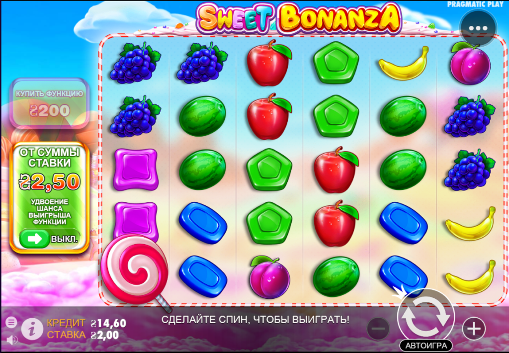 Ігровий автомат Sweet Bonanza  демо в гривнях